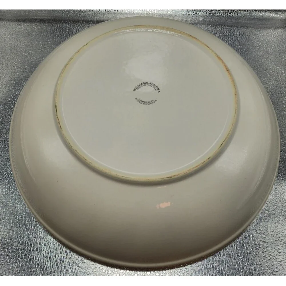 Williams Sonoma Large Olives Pasta Serving Bowl Approx 12.75